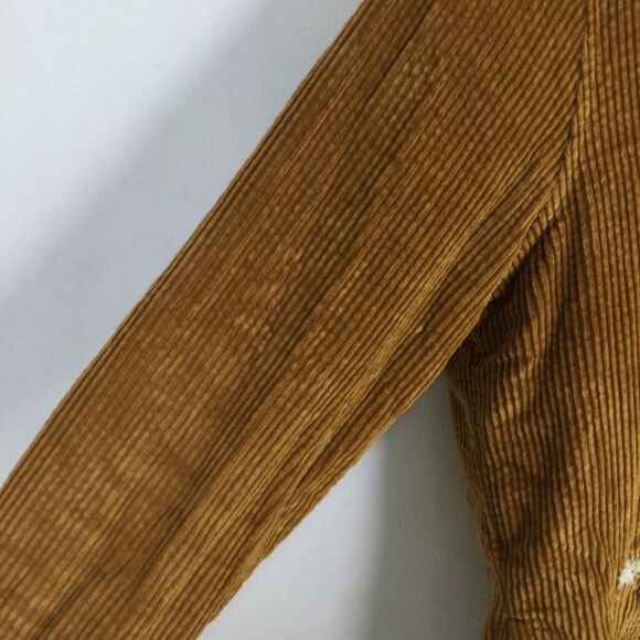 L.L Bean Womens Comfort Corduroy Jacket Long Sleeves Saddle Brown Size XS - Picture 10 of 16